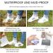 Waterproof Foldable Rain Shoe Covers - Non-Slip Sand Control Overshoes for Women, Men, and Kids - Reusable PVC Rubber Sole - X-Large - Buy Online on GoSupps.com
