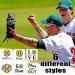 120 Pcs Softball Temporary Tattoos - Waterproof Body Stickers for Team Gift, Sports Fans, Party Supplies | Gold Softball Design - 6 Styles - Buy Online on GoSupps.com