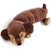 NICI 49332 Dachshund Roll Skida 60cm - Fluffy Cuddly Animal Pillow for Kids & Babies | Ideal for Home Kindergarten & Travel - Buy Online on GoSupps.com