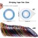 90-Pieces Nail Striping Tape Line Set - 30 Mixed Colors Rolls for DIY Nail Art with 2 Tape Dispensers - Buy Online on GoSupps.com