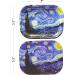 Starry Night Van Gogh Magnetic Rolling Tray - Small Metal Tray for Smoking Accessories - Cute Gift Idea - 7 x 5.5 - Buy Online on GoSupps.com