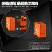 Buy First Aid Kit DIN 13157:2021 - Small | Complete Set with Wall Bracket Stickers Masks & Wipes | Ideal for Home & Businesses - Orange - Buy Online on GoSupps.com