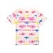 Baby Shark Girl's T-Shirt Glitter All Over Print Pink Top 1-2 Years Pink