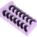 ALPHONSE 20mm 3D Wispy Mink Lashes Pack - D Curl Long Thick Dramatic False Eyelashes - 7 Pairs - Buy Online on GoSupps.com