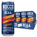 Nocco BCAA Energy Drink 24 Pack - Sugar -free vegan energy drink with caffeine vitamins and amino acids - blood orange taste 24 x 330ml including deposit (Blood Orange del sol)