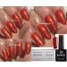 Bluesky Gel Polish Orange Shimmer Frosty Copper Fine Glitter Sparkle VIP11 Nail UV LED Soak Off 10ml