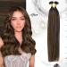 Moresoo U Tip Extensions - Real Brown Remy Keratin Hair Extensions | 50 Pieces 50g 40cm | Darkest to Light Brown #2/6/2 - Buy Online on GoSupps.com