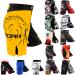 ROAR MMA Fight Shorts UFC Grappling Muay Thai BJJ Training Jiu Jitsu No Gi Wear Large Yellow/Black