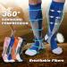 Compression Stockings & Socks for Men & Women - 4 Pairs EU 40-44 Multicoloured | FeifanShop - Buy Online on GoSupps.com