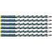 Ergonomic triangular pencil for left-handers - STABILO EASYgraph in petrol - pack of 6 - hardness HB graphite grey hardness HB