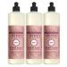 Mrs. Meyer's Liquid Dish Soap Biodegradable Formula Limited Edition Rose 16 fl. oz - Pack of 3