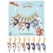 NBEADS 8 Pcs Cat Stitch Markers  Alloy Enamel Crochet Stitch Marker Charms Locking Stitch Marker with Lobster Claw Clasps for Knitting Weaving Sewing Accessories Quilting Jewelry Making Cat Theme