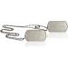 Personalized Dog ID Tags Set - 2 Embossed Chains & Silencers | Customizable Motifs | Rambo Military Equipment (Silver Matte) - Buy Online on GoSupps.com