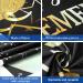 Extra Large Black and Gold Retirement Party Banner | 70.8 x 43.3 Inch Fabric Backdrop Decor with Rope | Perfect Retirement Party Decorations - Buy Online on GoSupps.com