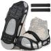 Ice Cleats for Shoes and Boots,Snow Traction Cleats Crampons for Women Men Kids Anti Slip 24 Grippers Shoes Walk Traction Cleats on Snow and Ice With Adjustable Strap Small(3.5-5 men/5.5-7 women)