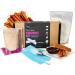 Global Grub DIY Churro Kit - Homemade Churro Kit Includes Churro Mix Cinnamon Sugar Chocolate Dipping Mix Churro Piping Set Step-by-Step Instructions Makes 40