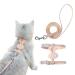 Cat Harness and Leash Set for Walking Adjustable Escape Proof Cat Harness with Cat Leash Kitten Harness Cat Leashes and Harness for Most Cats Small Dog Outdoor Walking