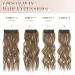 Feshfen 4PC Clip-In Hair Extensions - Synthetic Wavy Hair Golden Brown Mixed 50cm - Perfect for Women! - Buy Online on GoSupps.com