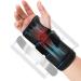 Sioven Carpal Tunnel Wrist Support Brace with 3 Straps Metal Splint Stabilizer - Carpal Tunnel Wrist Splint for Sprains and Tendonitis (Black Right Hand L/XL) Sioven Wrist Support Right Hand L/XL