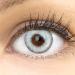 Very strong and natural gray contact lenses Silicone Comfort Novelry 'Padua Gray' Gray + container of glamlens - 1 pair (2 pieces) - Dia 14.00 mm - Without strength 0.00 Dioptries