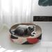 ComSaf Cat Scratcher Cardboard Corrugated Scratch Pad - Durable Recycle Board for Furniture Protection - Cat Scratching Lounge Bed & Bowl - Kitty Training Toy Oval - Buy Online on GoSupps.com