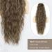 PORSMEER 28 Brown Blonde Ponytail Extension - Long Beach Wave Synthetic Drawstring Clip in Hairpiece for Women - Buy Online on GoSupps.com