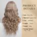 HAIRCUBE Ombre Darkest Brown with Grey Wig 24 Inch - Long Wavy Wig with Bangs for Women - Natural Looking Grey Brown Wig - Buy Online on GoSupps.com
