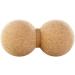 Newgen Medicals Massage double ball: massage duoball & fascia trainer for self-massage cork 6.5 cm (duo massage ball double ball foot massage)