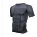 Odoland Men's Slimming Shirt Tummy Vest Thermal Compression Base Layer - Dark Gray, Large - Buy Online on GoSupps.com