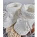 Royal Icon Baby Booties 0-3 Months | Warm & Safe Baby Slippers | Knitted Bow Baby Boots | White Pink | Ri359 - Buy Online on GoSupps.com
