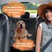 Peticon Waterproof Dog Car Seat Cover with Mesh Window - Nonslip, Scratchproof Hammock for Backseat - Fits Cars, Trucks, SUVs, Jeeps - Black - Buy Online on GoSupps.com