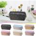 New Embroidered Sequin Makeup Bag with Large Capacity High Appearance Cute Portable Storage Bag Washing Bag (Black) - Buy Online on GoSupps.com