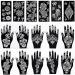 Henna Tattoo Stencil Kit - 16 Sheets for Hands, Legs & Body - Glitter Airbrush DIY Indian Temporary Tattoo Stickers for Women & Girls - Buy Online on GoSupps.com