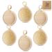 6 pieces face Luffa sponge peeling sponges loofa brush pads shower brush facial cleaning 100% naturally body and facial peeling pad personal hygiene for bathroom spa shower 3.15 inches