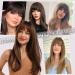 RUWISS Clip in Fringe 100% Human Hair Bangs | Ash-blonde Fringe Extensions for Women | Daily Wear Hairpieces - Buy Online on GoSupps.com