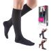 mediven for women vitality 30-40 mmHg Calf High Stockings Closed Toe Ebony 3 Petite