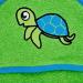 Playshoes Baby Terry Cloth Hooded Towel - Turtle Design 75x75cm | Soft Bath Towel for Infants - Perfect for Bathtime & Beach - Buy Online on GoSupps.com