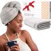 Super Absorbent Quick Dry No-Frizz Soft Microfiber Hair Towel Wrap for Curly  Coily or Tight Hair with Robust Elastic Strap for Drying and Plopping 20x40 inch  Gray