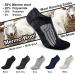 Busy Socks No Show Merino Wool Athletic Running Socks - 3 Pairs White | Men Women Low Cut Non-Slip Sport Wool Socks - Buy Online on GoSupps.com