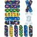 300 Pieces Kids Bandages Bulk Cartoon Adhesive Bandage Flexible Colorful Bandages Waterproof Breathable Bandages for Kids Boys Girls Students(Boy Style)