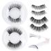Buy Wiwoseo Magnetic Eyelashes - Reusable Dual Magnetic Lashes for Natural Look | No Glue Clear Band Includes Applicator - 2 Pairs D-Natural - Buy Online on GoSupps.com