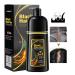 TENGLONG Instant Black Hair Dye Shampoo 500ml - Long Lasting Color, 100% Gray Coverage, Herbal Ingredients - For Men & Women - Includes Gloves - Buy Online on GoSupps.com