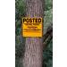 Minuteman Signs | Custom  No Trespassing  No Hunting  No Fishing  Posted  Aluminum  25 Pack  Yellow - Buy Online on GoSupps.com