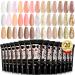 Morovan Poly Gel Kits - 20 Colors Poly Gel Nail Kit Nail Extension Gel Builder Nail Gel for Art Nails Beginner Poly Nail Gel Kit DIY at Home Nails Enhancement Manicure Kit (20PCS Poly Gel Color Packs)