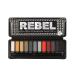 BYS Rebel Eyeshadow Palette 12 Color Collection in Tin Kit with Mirror - Highly Pigmented Matte & Metallic Shades