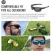 Archamp B Men's Polarized Casual Sunglasses | Durable Retro Grey Rectangular Fashion Eyewear - Ship Worldwide - Buy Online on GoSupps.com