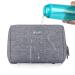 Large Grey Makeup Bag Travel Cosmetic Organizer for Women and Girls - Zipper Pouch (Pack of 1) - Buy Online on GoSupps.com