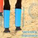 4Pcs Breathable Comfortable Horse Fly Boots with Tear Resistant Fine Mesh Protects Legs and Prevents Trampling Improves Riding Efficiency (Blue) - Buy Online on GoSupps.com