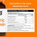 High Strength Turmeric Curcumin Capsules with Black Pepper & Ginger - Joint Pain Relief & Antioxidant - 60 Capsules - Buy Online on GoSupps.com