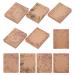 FINGERINSPIRE 150 pcs Flower Patterns Jewelry Display Cards Necklace Display Cards Cardboard Display Hanging Cards for Earrings  Necklaces  Bracelets(2.5x2inch) Brown With Mixed Pattern